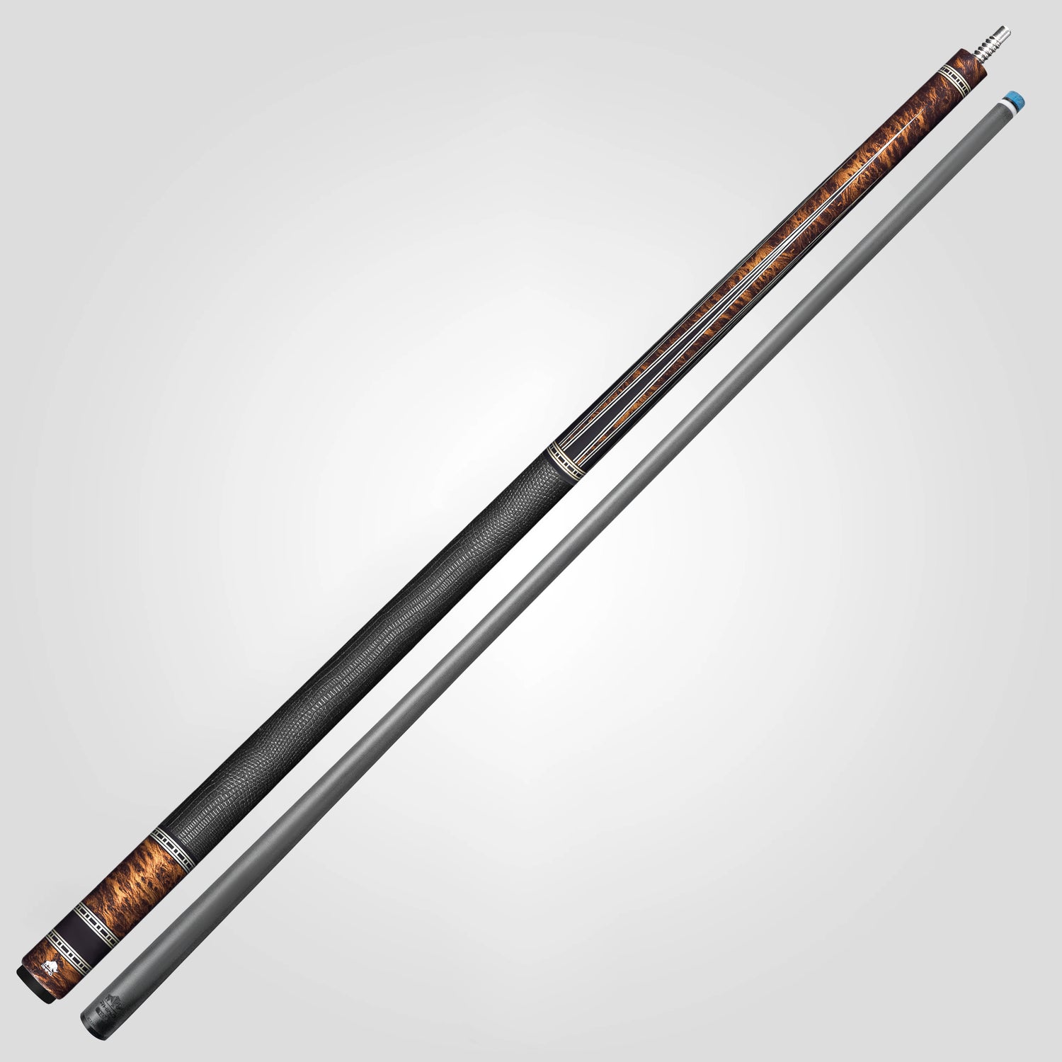 Rhino RETRÔ Pool Cue - Thuya - Lizard Embossed Microfiber Leather Wrap & Point