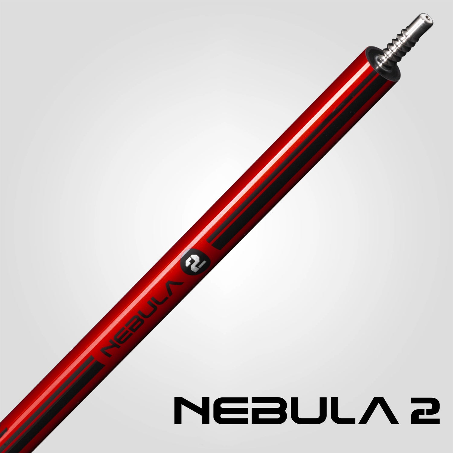 Nebula 2 Pool Cue - Crimson Red - Wrapless