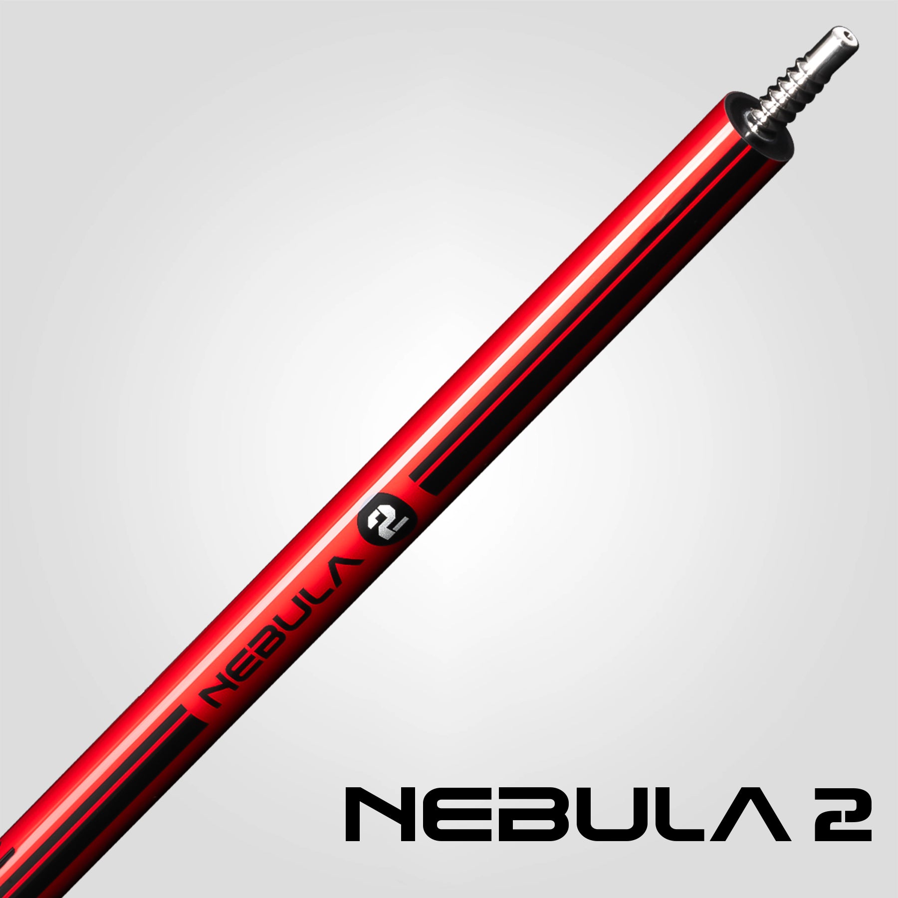 ※9月下旬入荷【Rhino】NEBULA2 カーボン プールキュー レッド Nebula 2 Pool Cue - Crimson Red - Sport Wrap