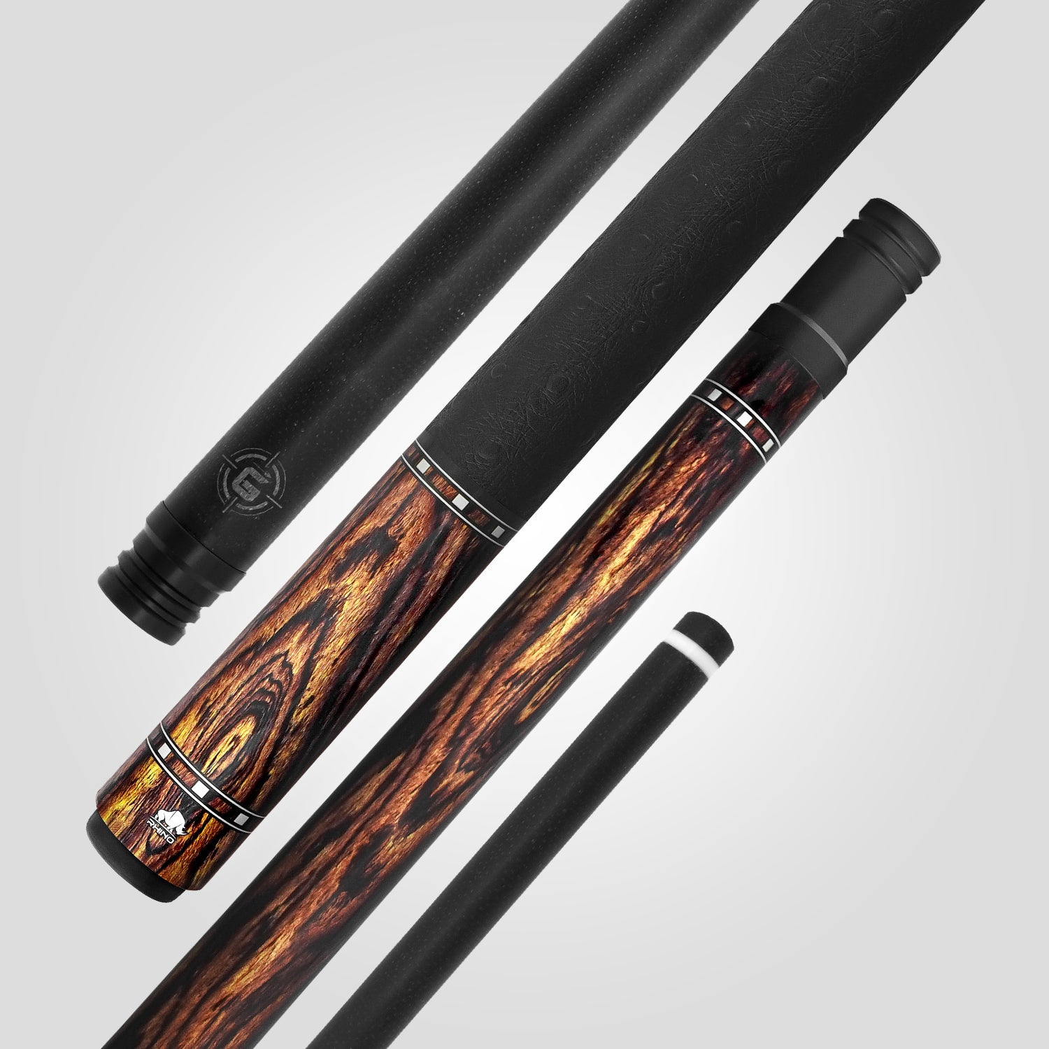 Rhino G-W Pool Cue - Bocote - Leather Wrap