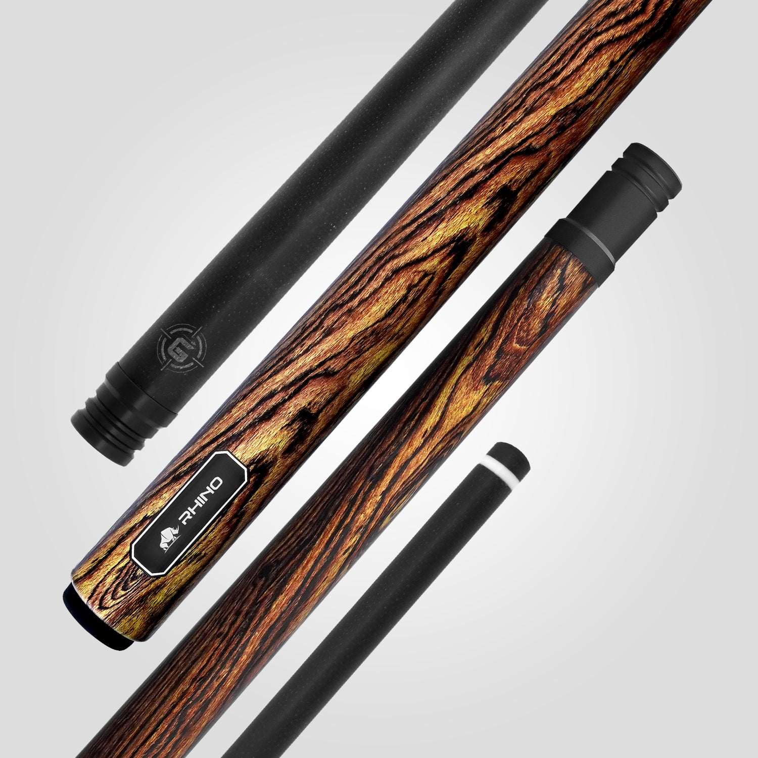 Rhino G-W Pool Cue - Bocote - Wrapless