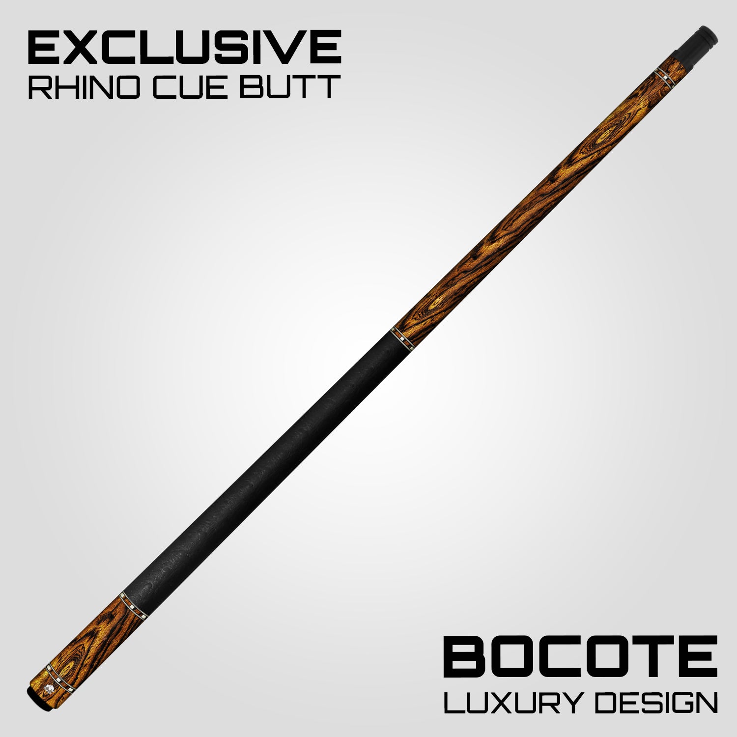 Rhino G-W Pool Cue - Bocote - Leather Wrap