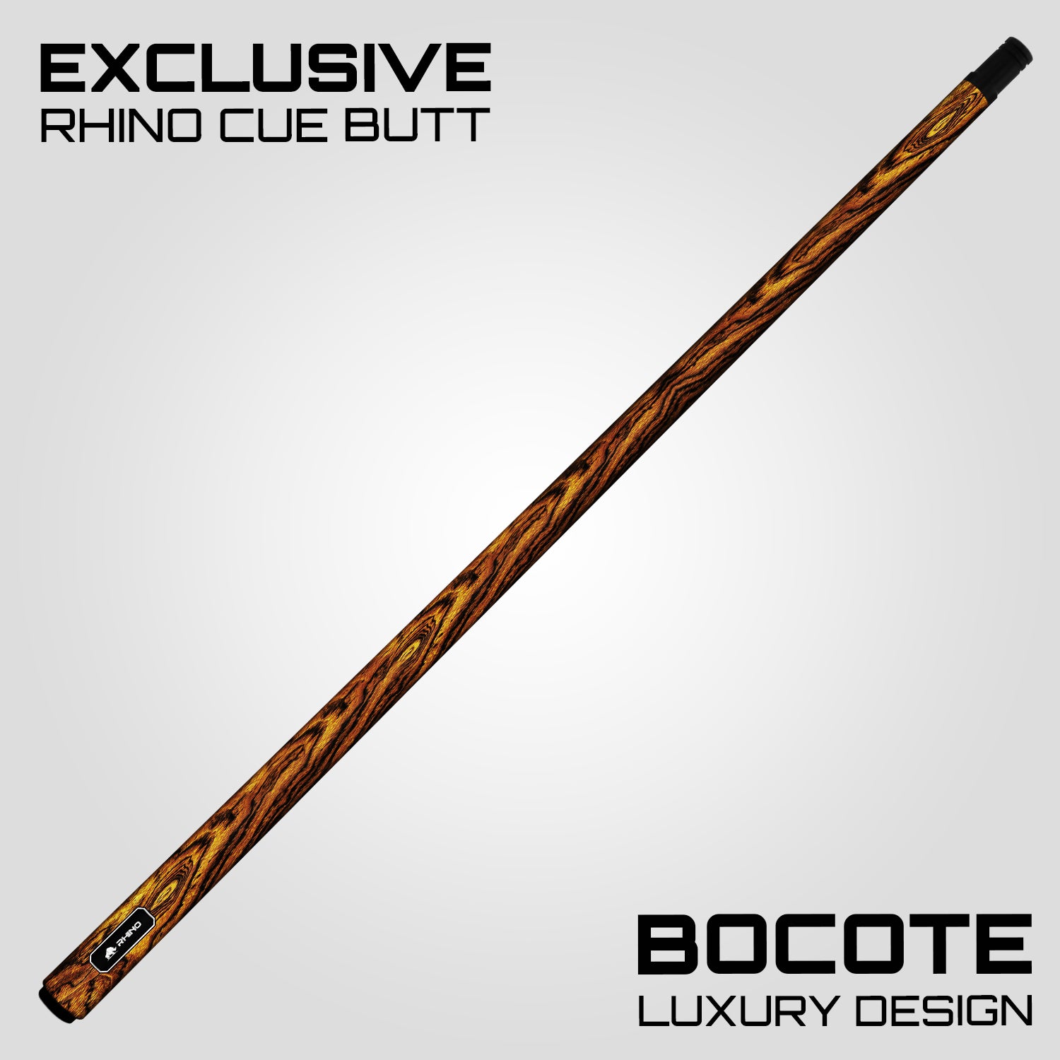 Rhino G-W Pool Cue - Bocote - Wrapless