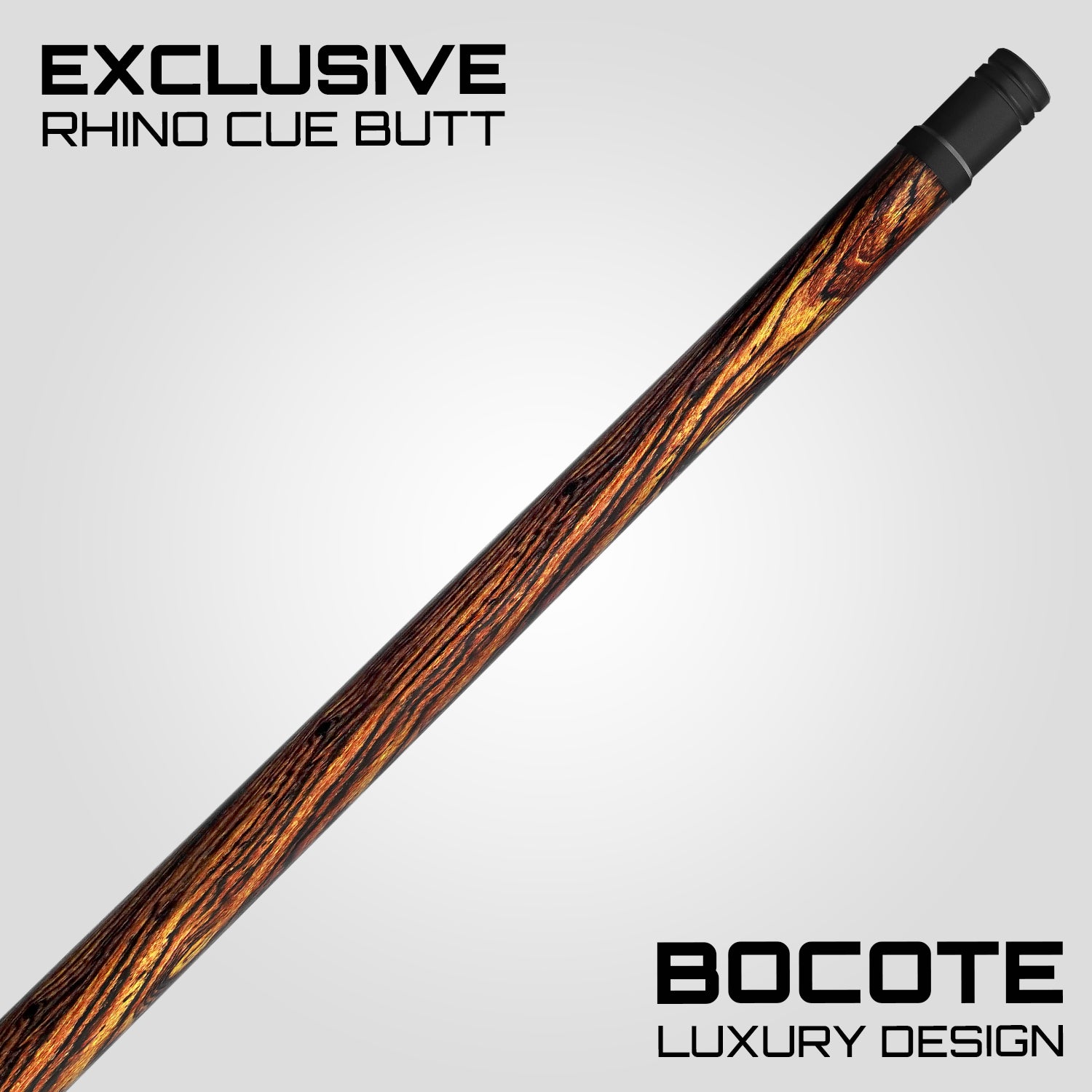 Rhino G-W Pool Cue - Bocote - Wrapless