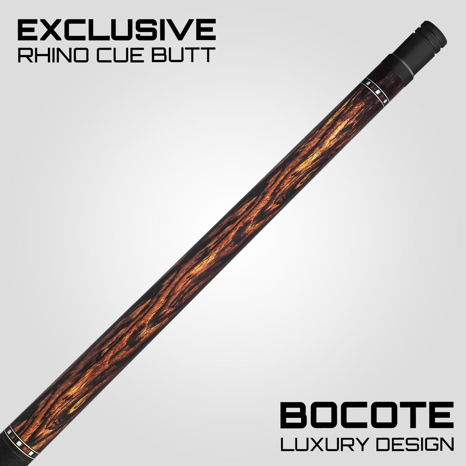 Rhino G-W Pool Cue - Bocote - Leather Wrap