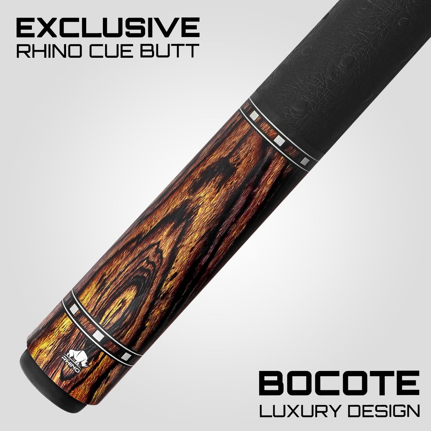 Rhino G-W Pool Cue - Bocote - Leather Wrap