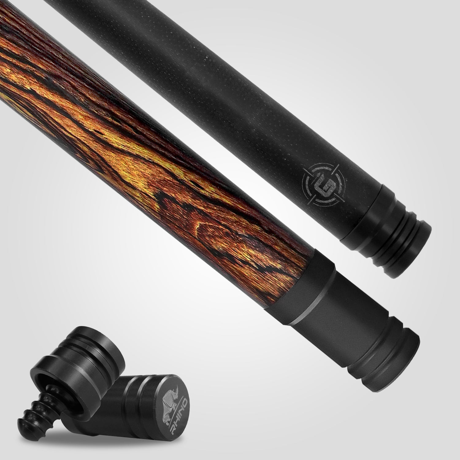 Rhino G-W Pool Cue - Bocote - Wrapless