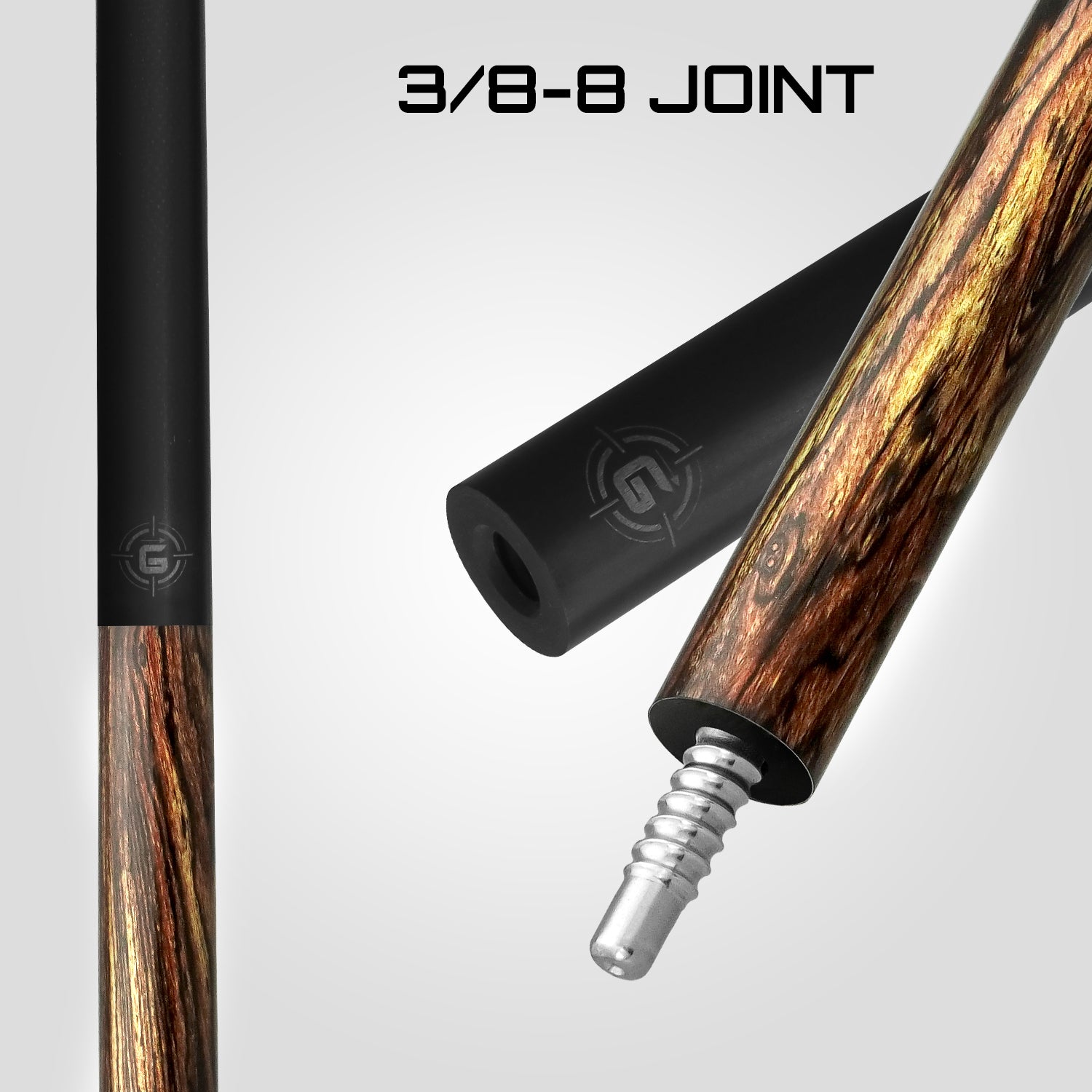 Rhino G-W Pool Cue - Bocote - Wrapless