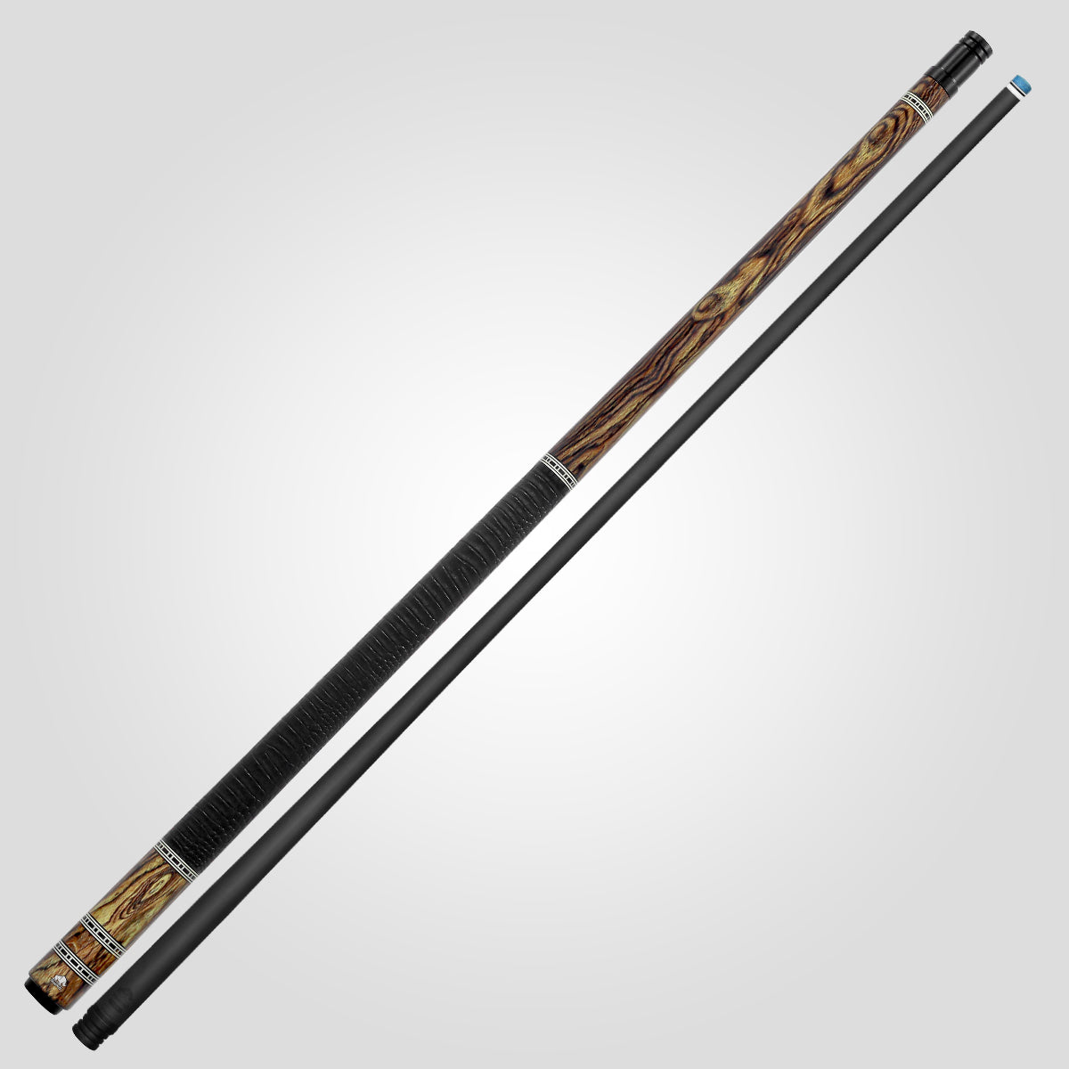 Rhino RETRÔ Pool Cue - Bocote - Crocodile Embossed Microfiber Leather Wrap