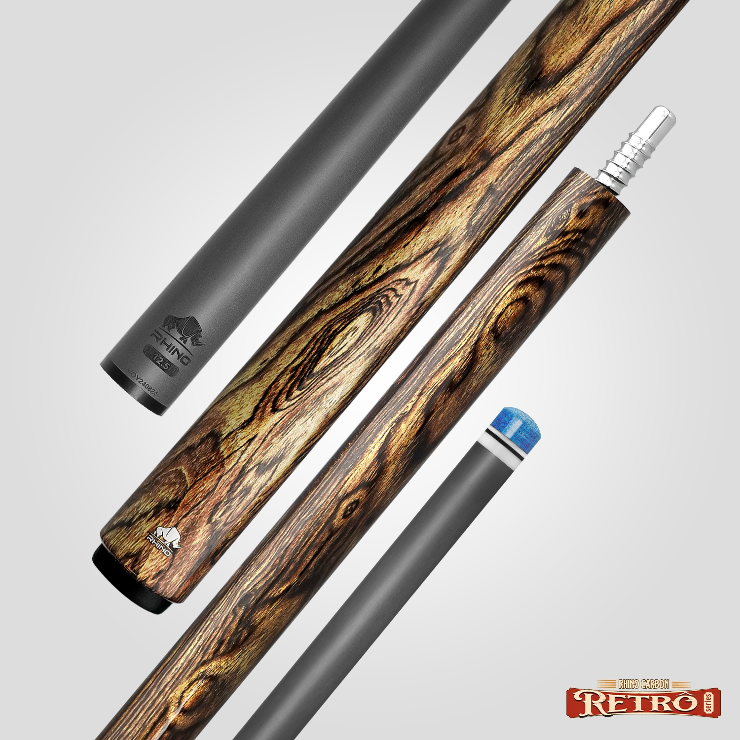 Rhino RETRÔ Pool Cue - Bocote - Wrapless