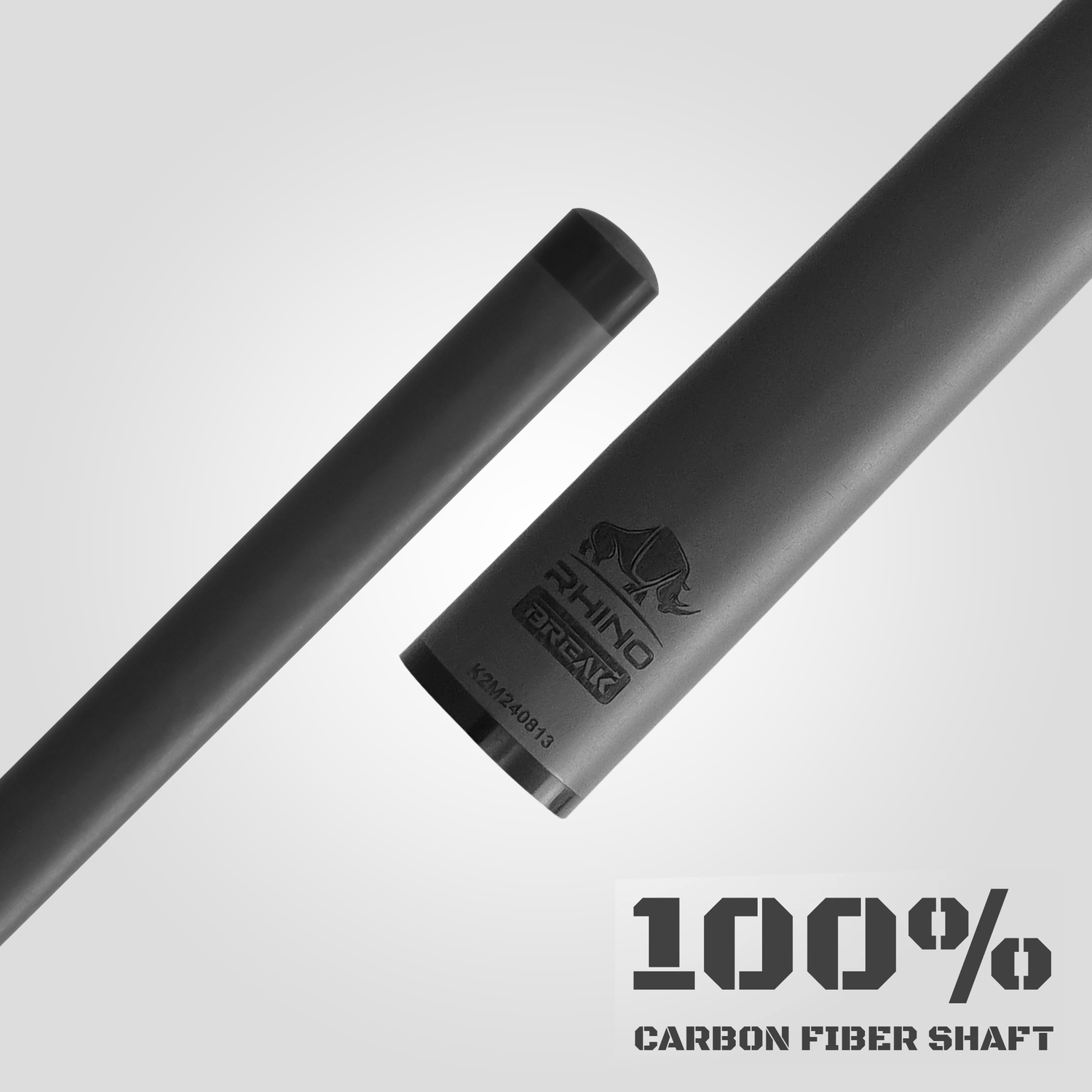 RHINO KOMET II Break Cue - Black & Gray