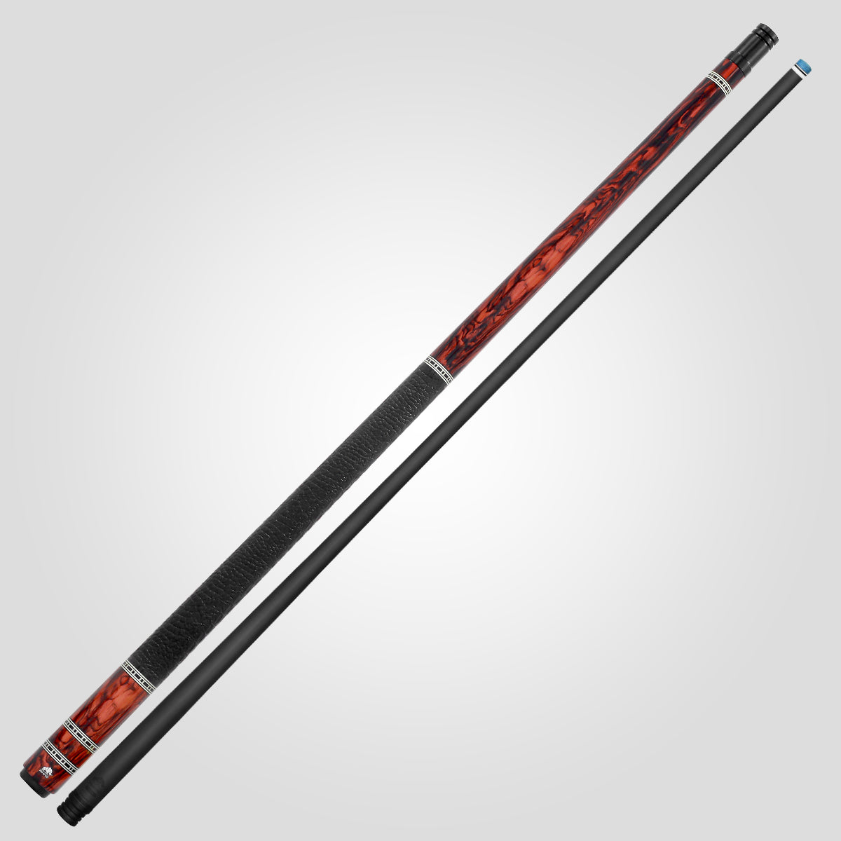 Rhino RETRÔ Pool Cue - Cocobolo - Crocodile Embossed Microfiber Leather Wrap