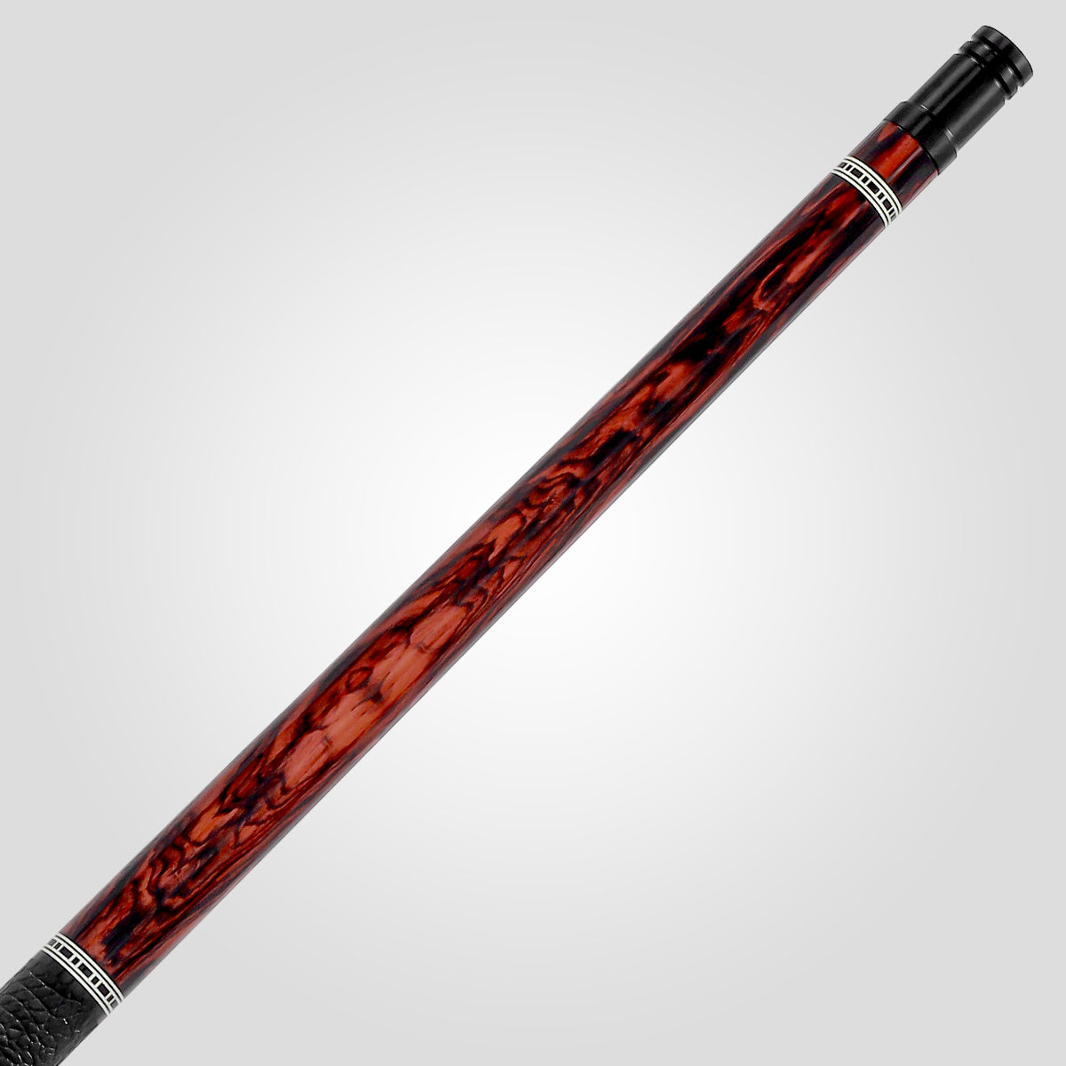 Rhino RETRÔ Pool Cue - Cocobolo - Crocodile Embossed Microfiber Leather Wrap