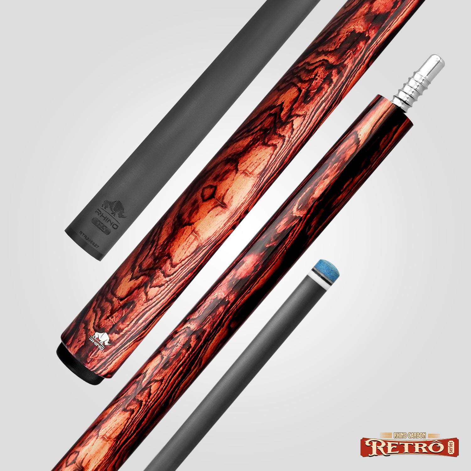 Rhino RETRÔ Pool Cue - Cocobolo - Wrapless