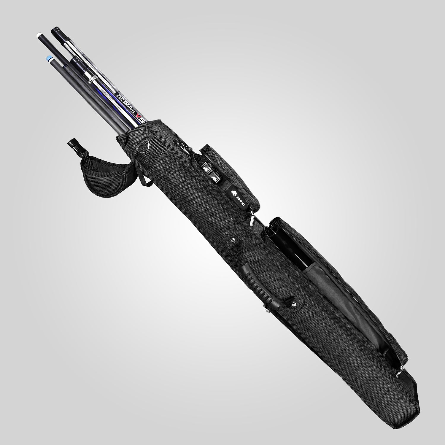 RHINO HARD CUE CASE 2X3 - BLACK