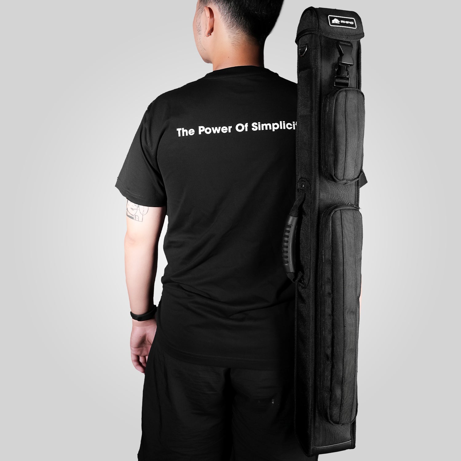 RHINO HARD CUE CASE 2X3 - BLACK