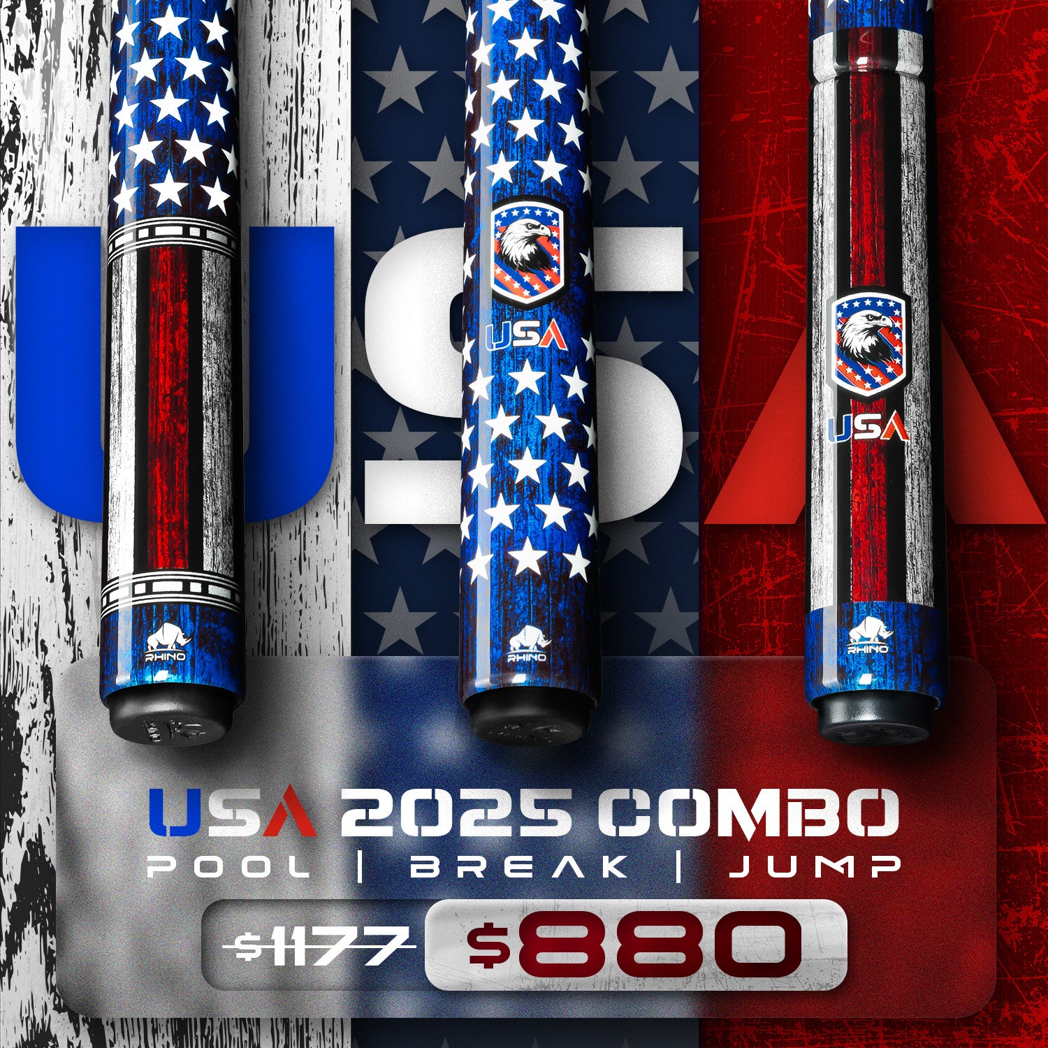 RHINO VOYAGER - USA Jump Cue