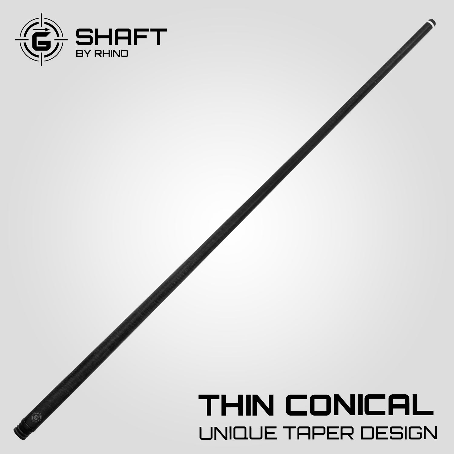 Rhino G-W Pool Cue - Pale Moon Ebony - Leather Wrap