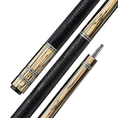 Rhino RETRÔ Cue Butt - Pale Moon Ebony- Crocodile Embossed Microfiber Leather Wrap