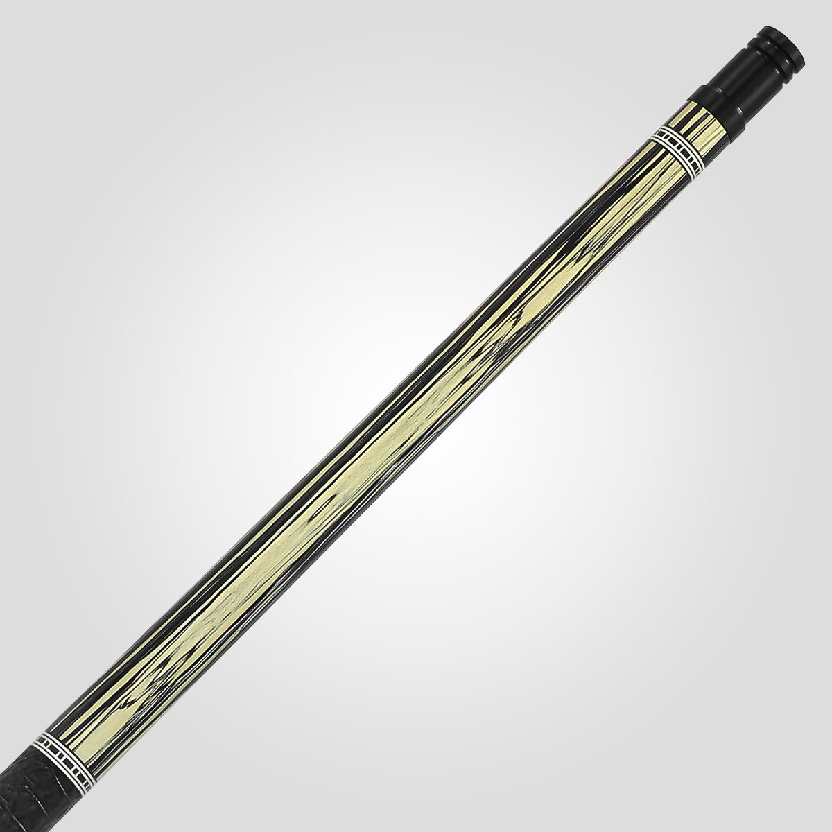 Rhino RETRÔ Pool Cue - Pale Moon Ebony - Crocodile Embossed Microfiber Leather Wrap