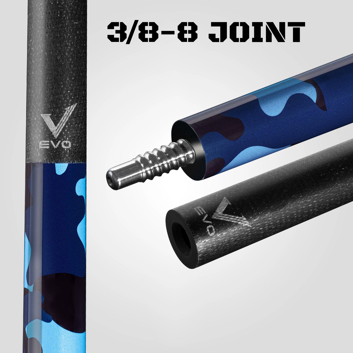 Rhino EVO Camo Pool Cue - Navy