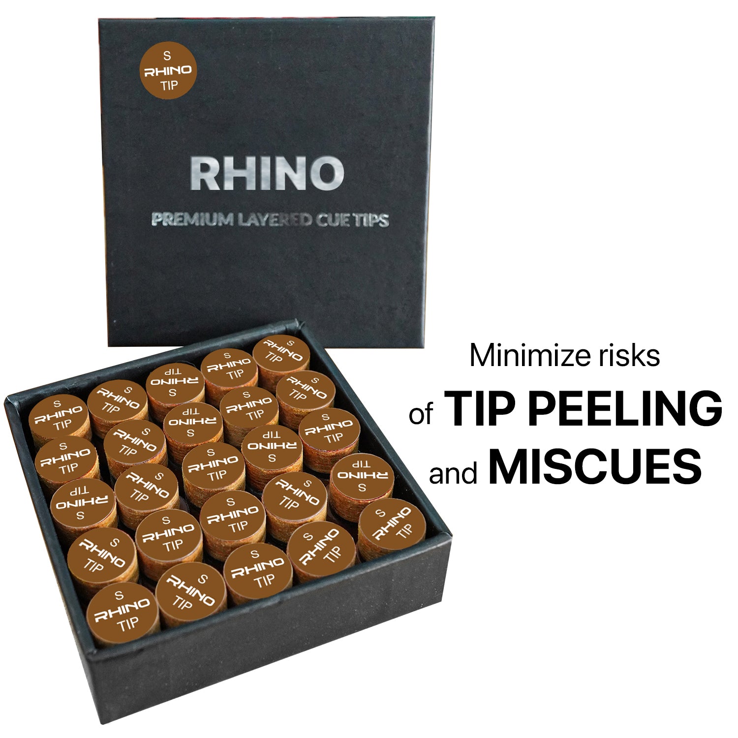 Rhino Tip - Soft/Medium Hardness - Brown