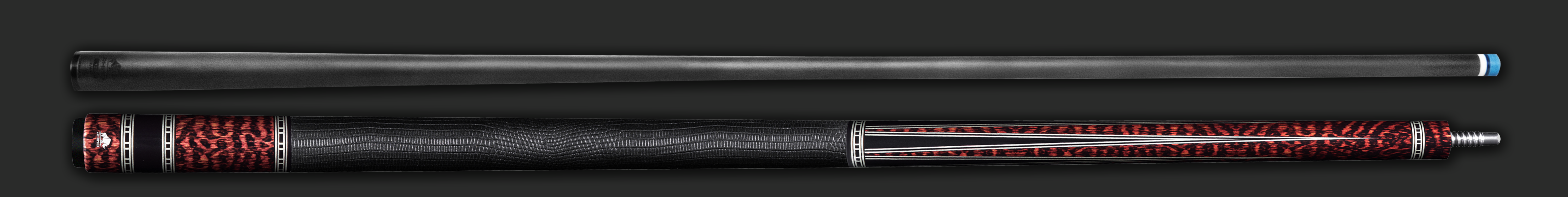Rhino RETRÔ Pool Cue - Snake - Lizard Embossed Microfiber Leather Wrap