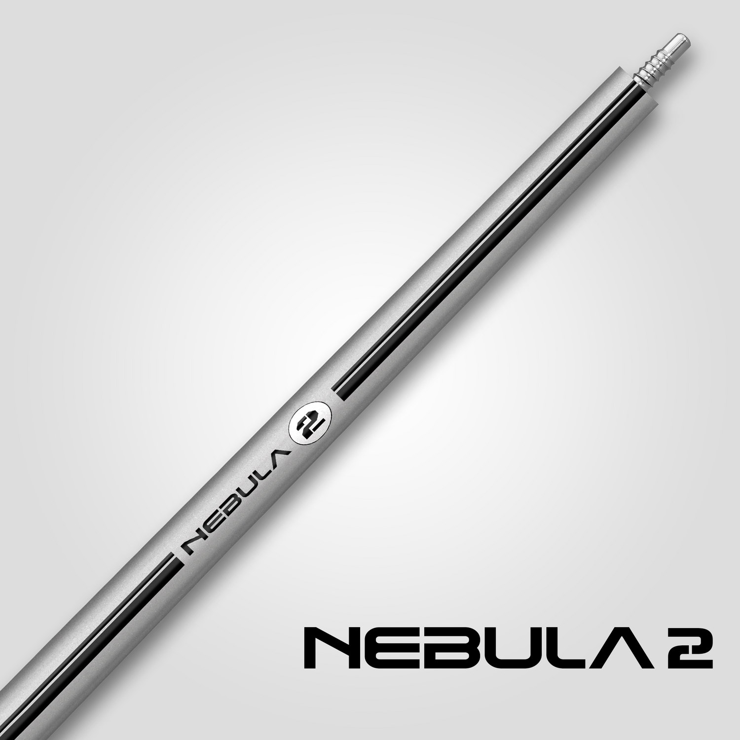 Nebula 2 Pool Cue - Silver Metallic