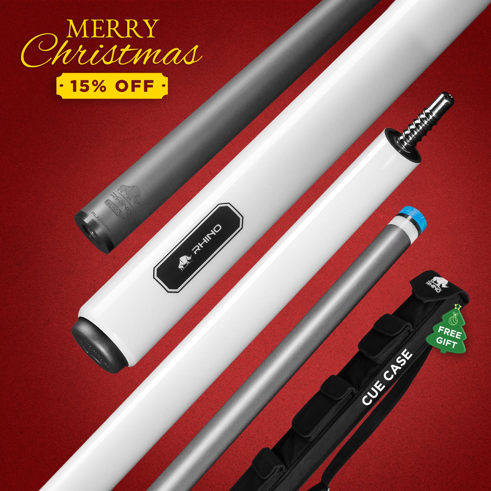 LUMINAX POOL CUE - WHITE PEARL LUMINAX POOL CUE - WHITE PEARL