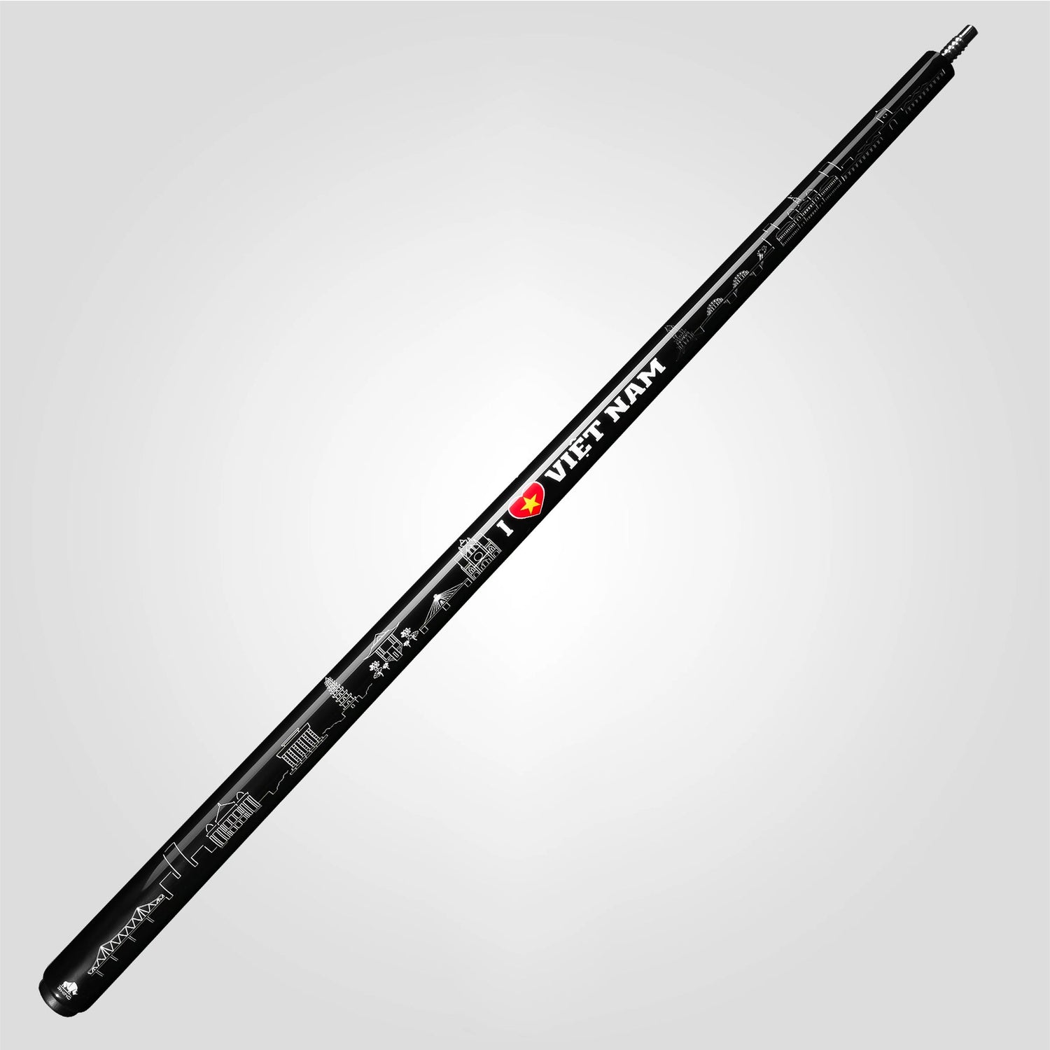 VOYAGER VIETNAM POOL CUE - BLACK - WRAPLESS