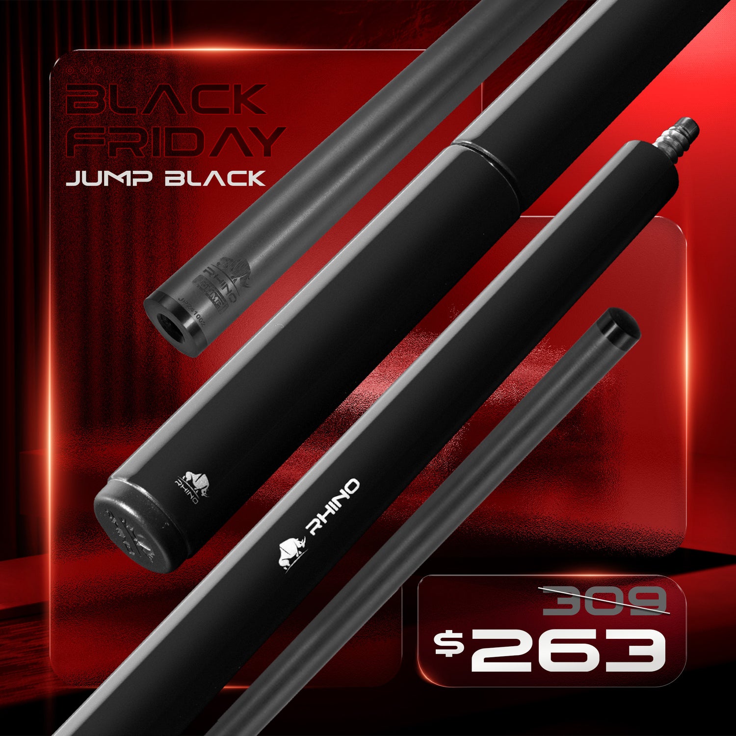 RHINO Jump Cue - Black