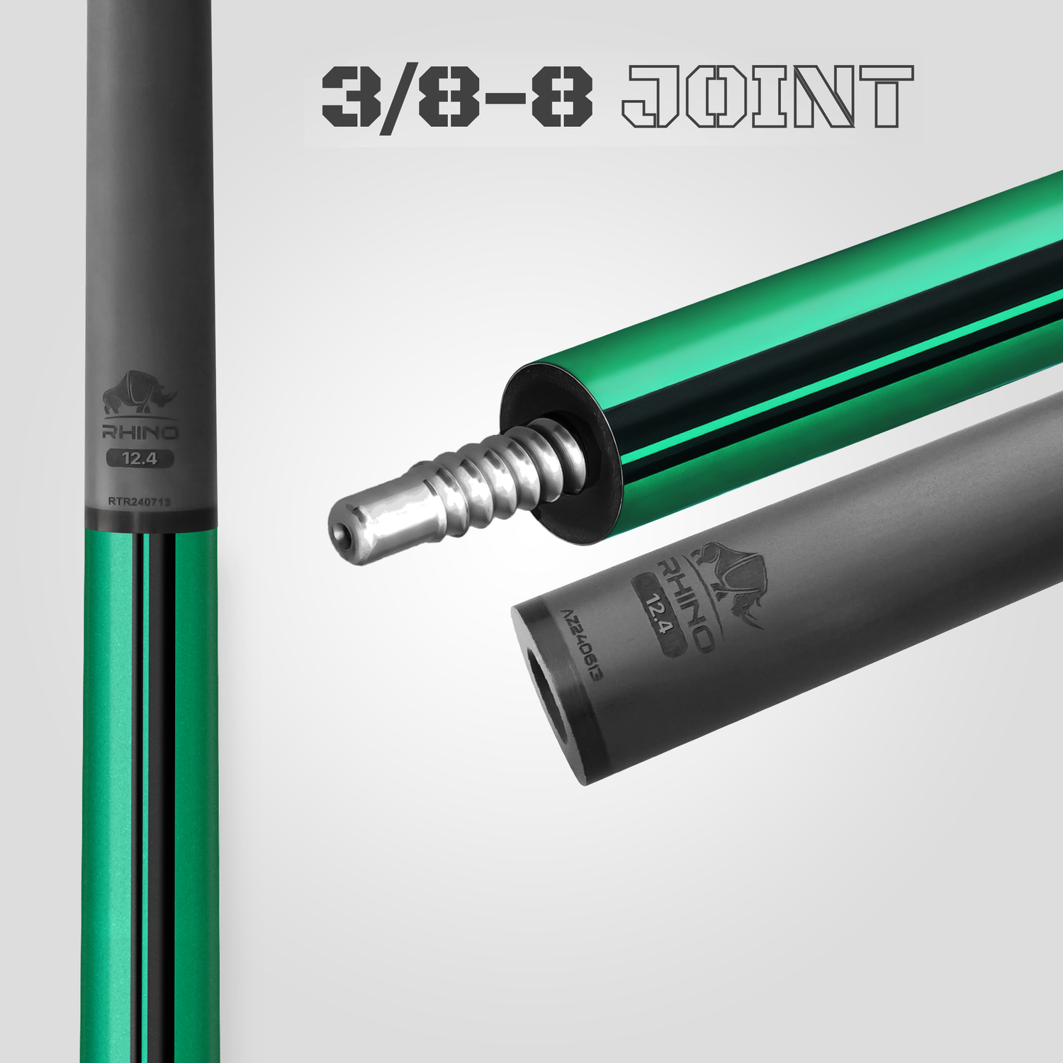 Nebula 2 Pool Cue - Emerald Green