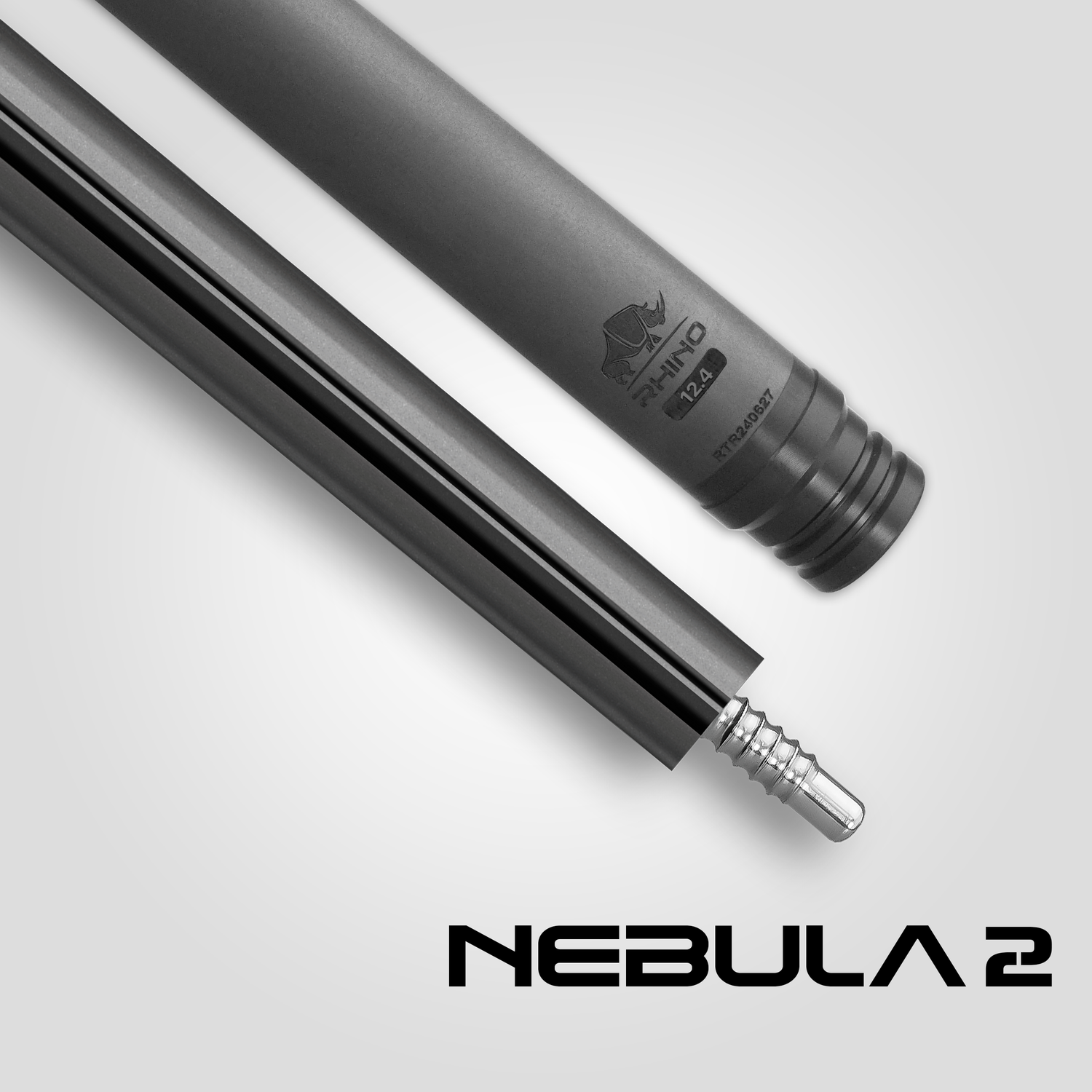 Nebula 2 Pool Cue - Charcoal Gray