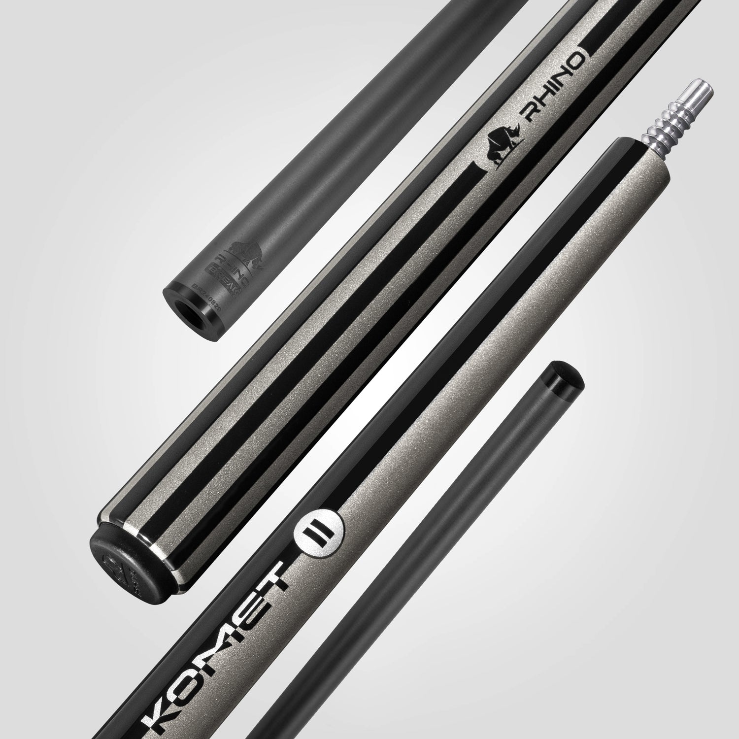 RHINO KOMET II Break Cue - Black & Gray