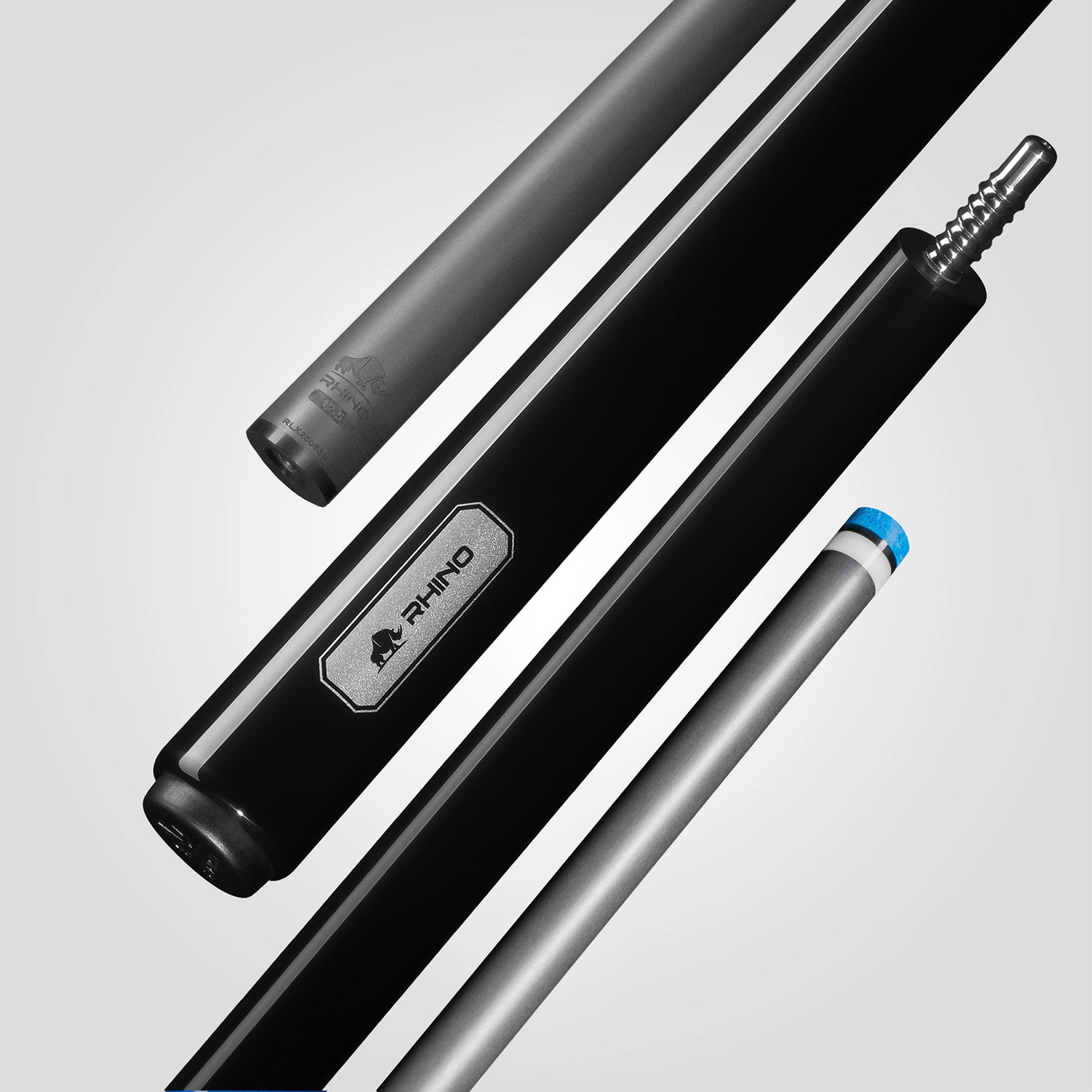 LUMINAX POOL CUE - JET BLACK