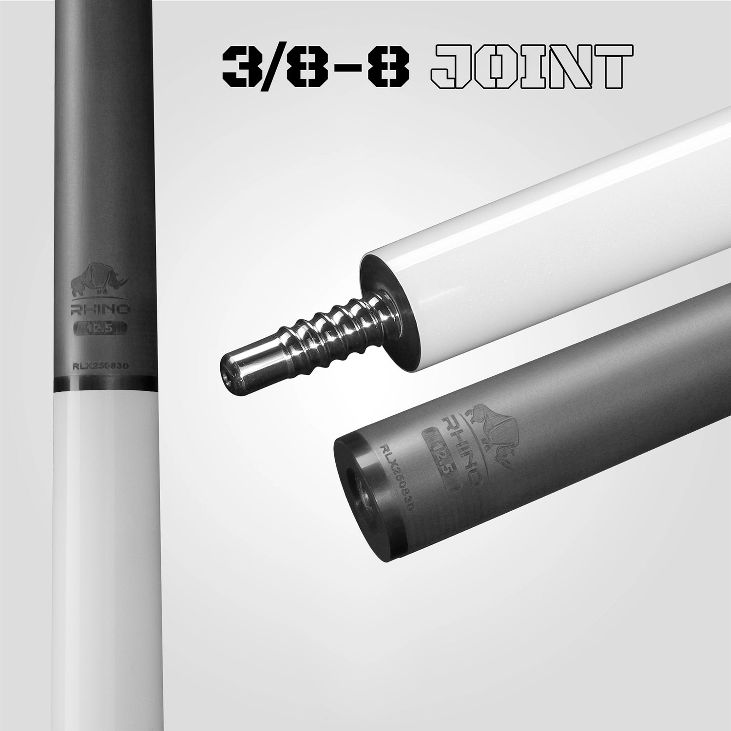 LUMINAX POOL CUE - WHITE PEARL