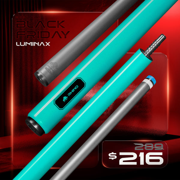LUMINAX POOL CUE - TROPICAL TURQUOISE