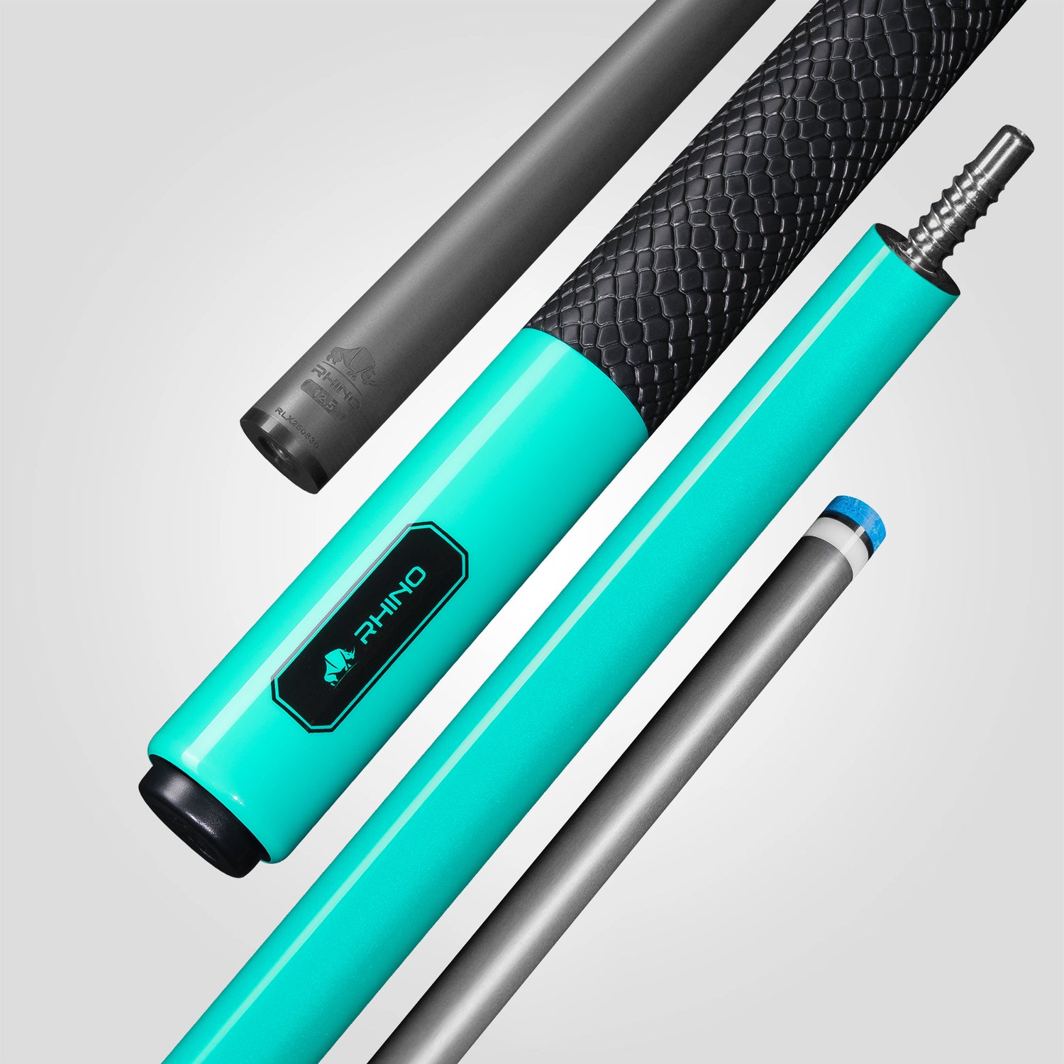 LUMINAX POOL CUE - TROPICAL TURQUOISE - SPORT WRAP