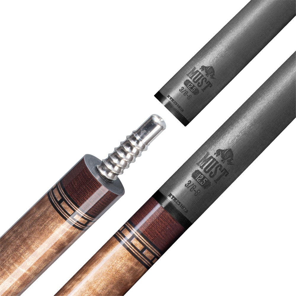 RHINO MUST POOL CUE - MU1 BURL BLUEPOINT