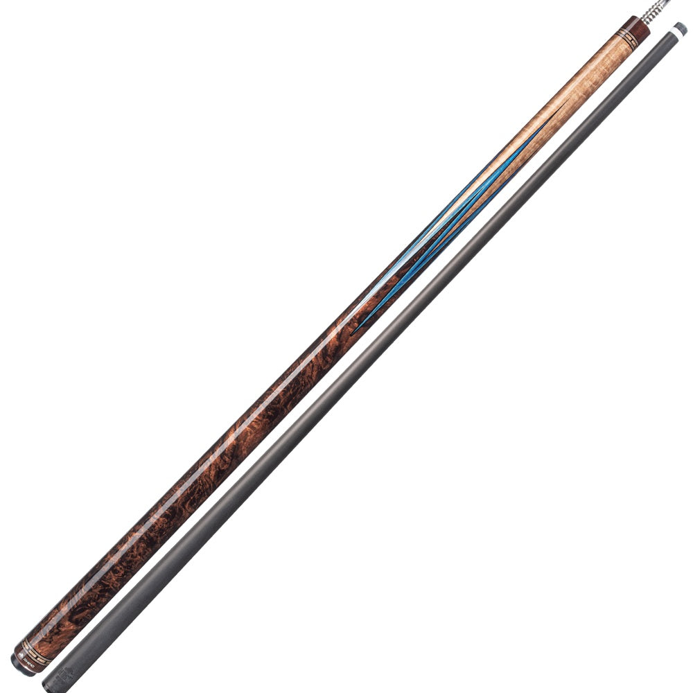 RHINO MUST POOL CUE - MU1 BURL BLUEPOINT