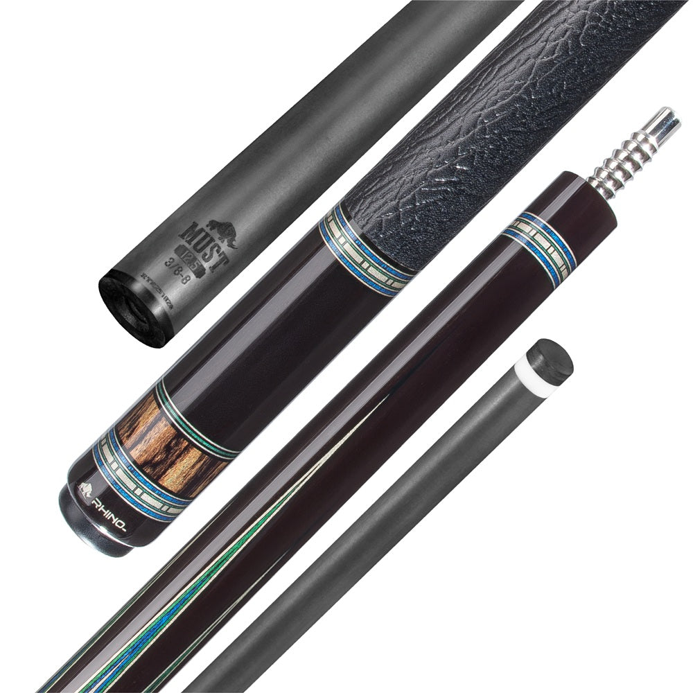 RHINO MUST POOL CUE - MU4 VERDE MULTIVENEER