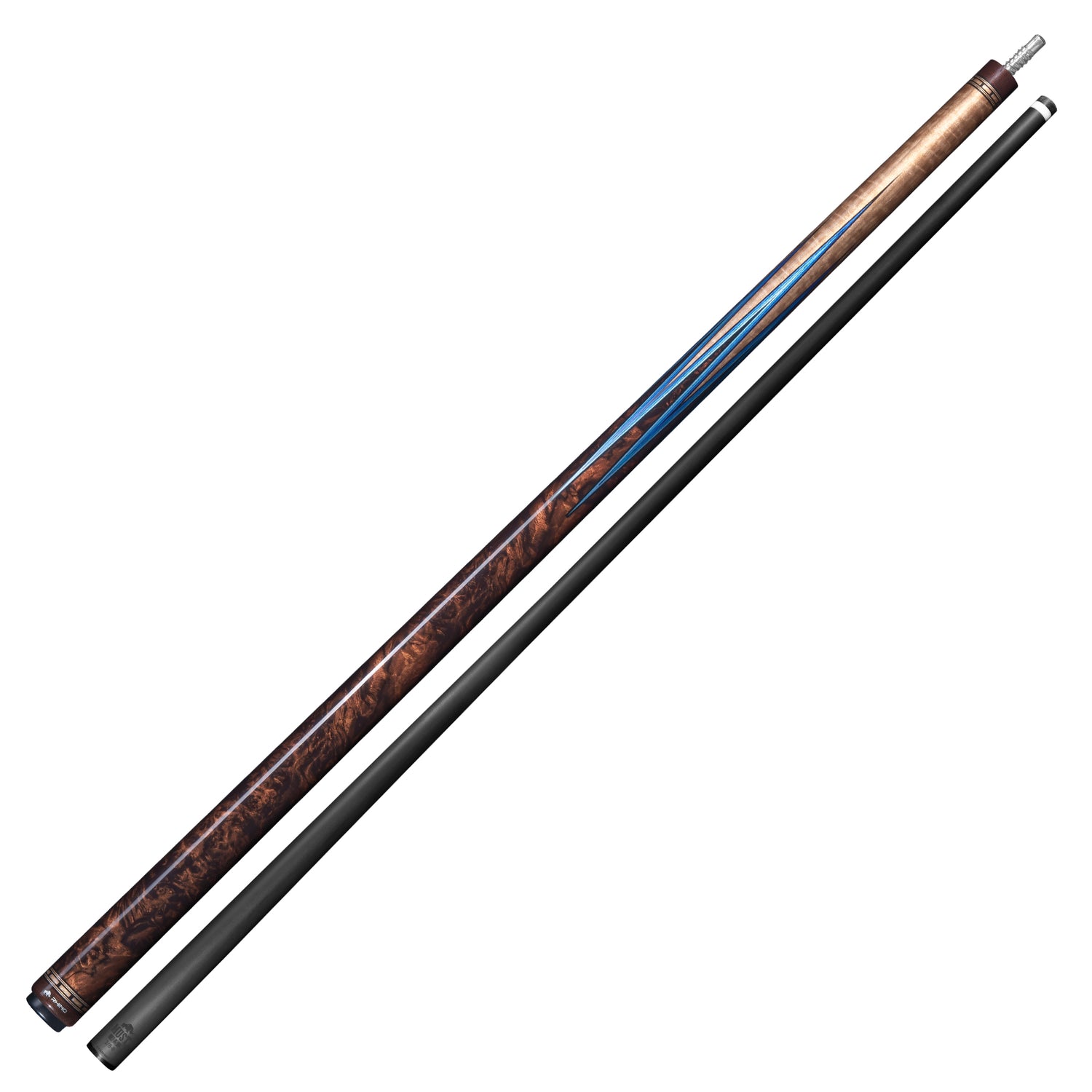 RHINO MUST POOL CUE - MU1 BURL BLUEPOINT