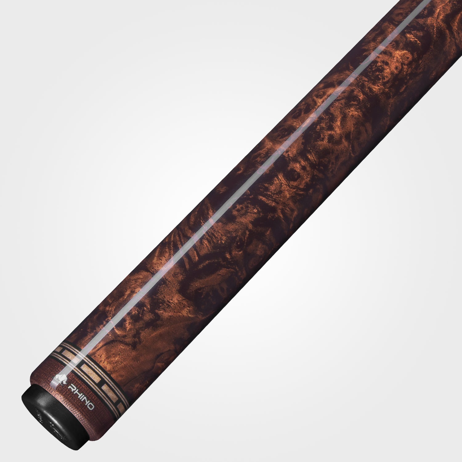 RHINO MUST POOL CUE - MU1 BURL BLUEPOINT