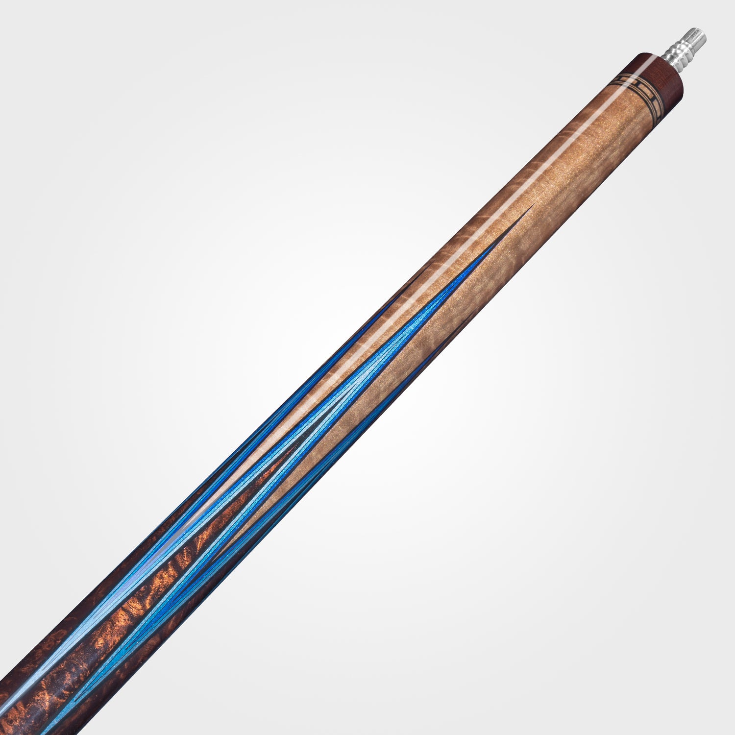 RHINO MUST POOL CUE - MU1 BURL BLUEPOINT