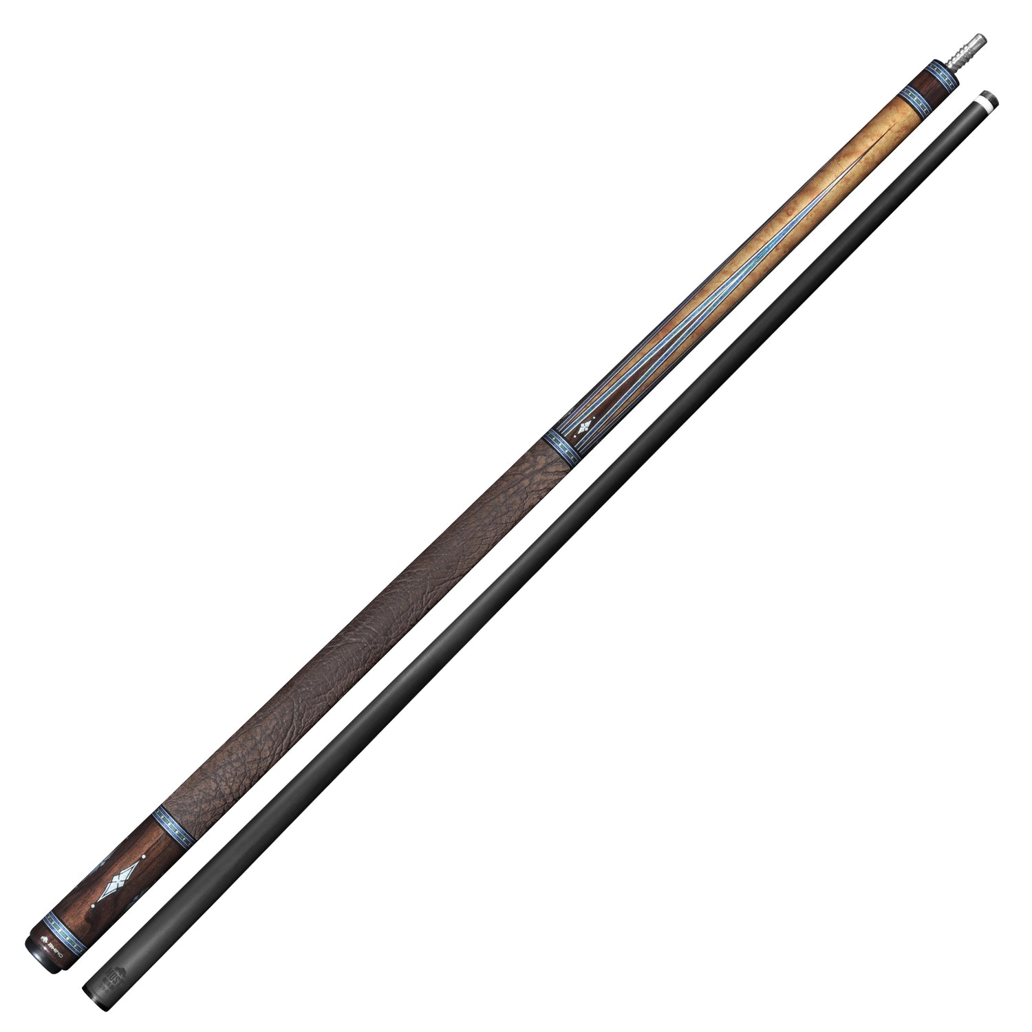 RHINO MUST POOL CUE - MU5 MAPLE AZURE INLAY