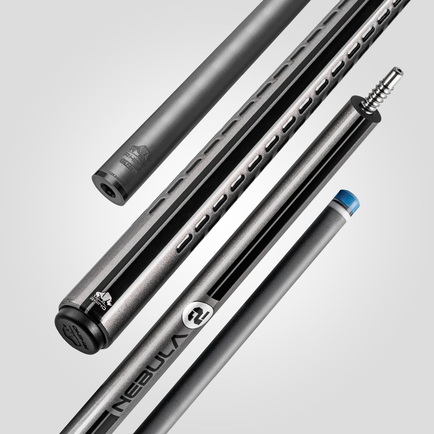 Nebula 2 Pool Cue - Charcoal Gray