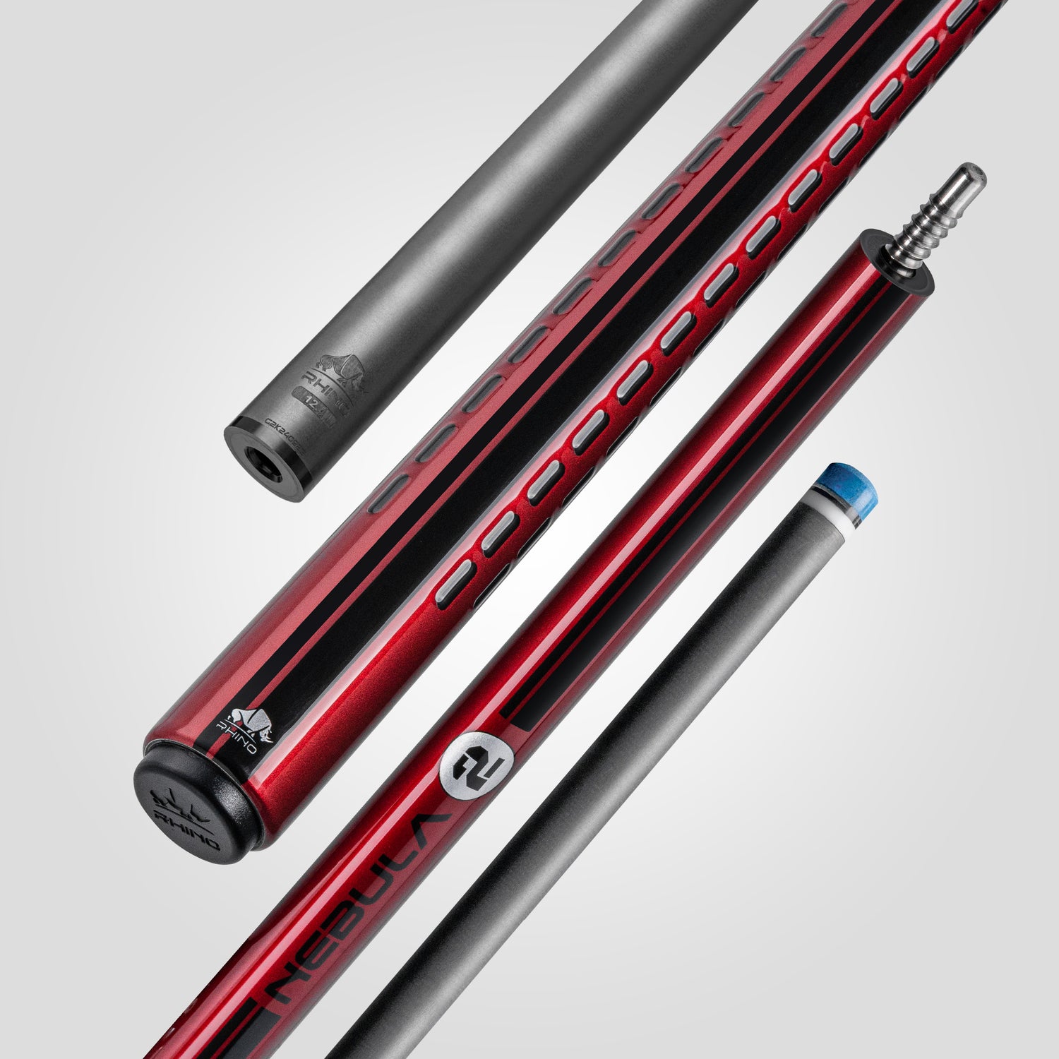 Nebula 2 Pool Cue - Crimson Red