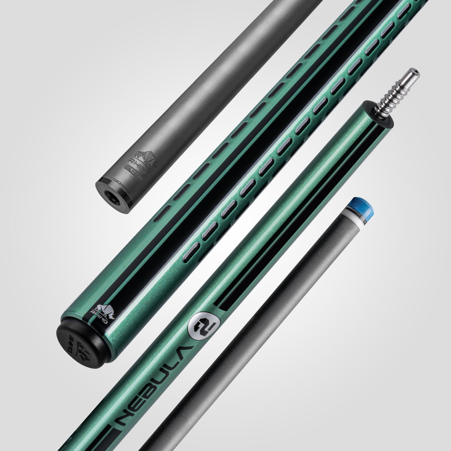 Nebula 2 Pool Cue - Ocean Green