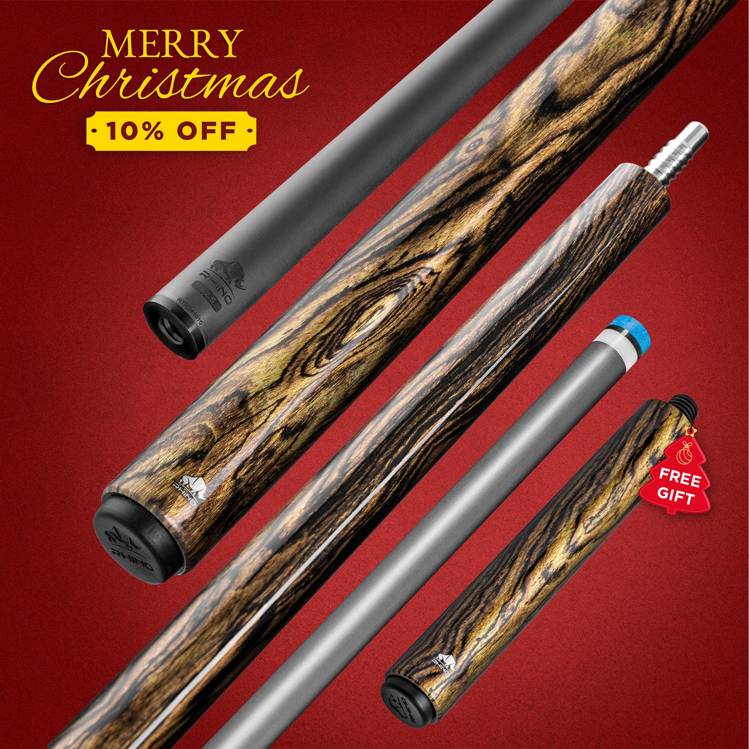Rhino RETRÔ Pool Cue - Bocote - Wrapless