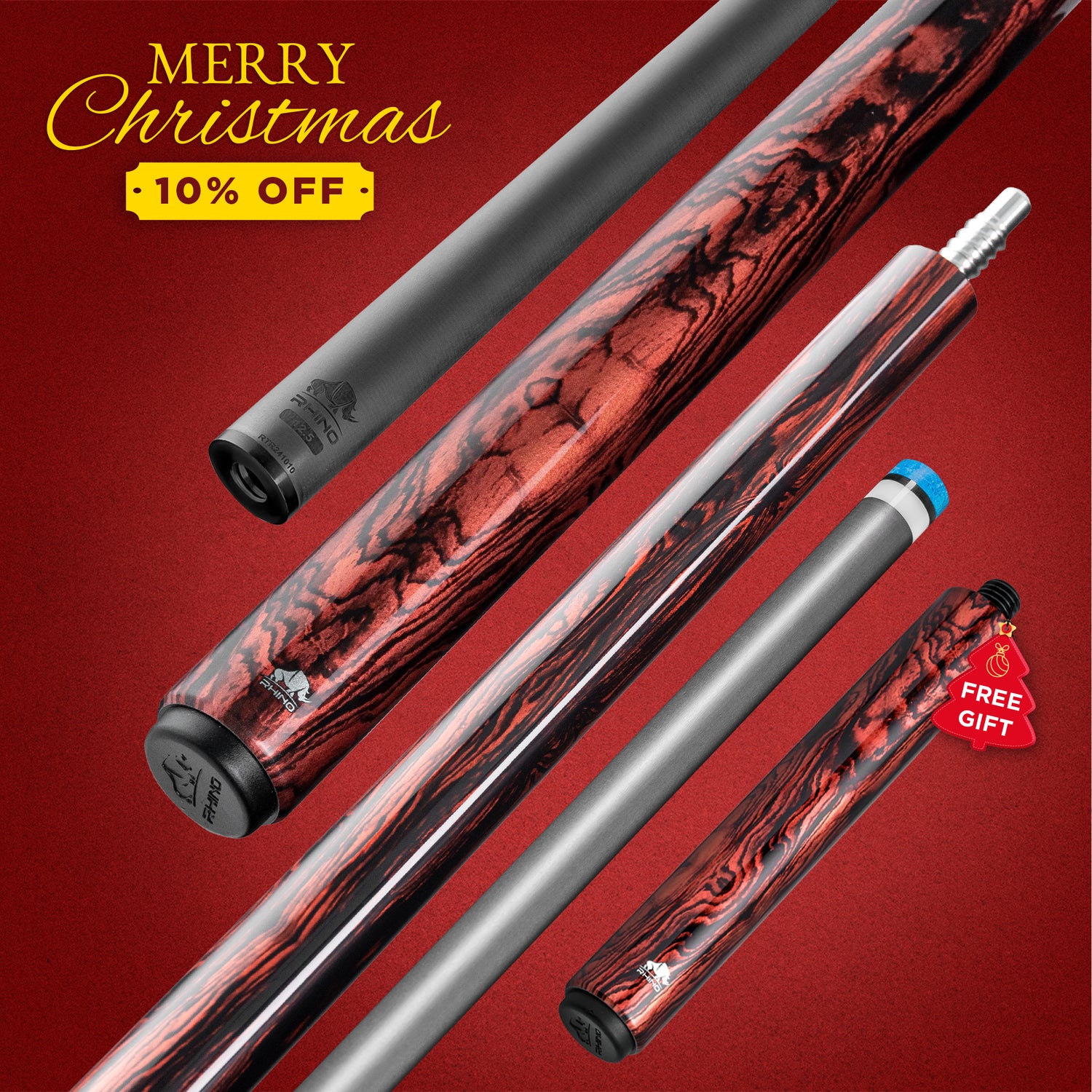 Rhino RETRÔ Pool Cue - Cocobolo - Wrapless